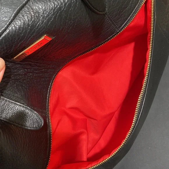 Lily Jade Rosie Black leather baby diaper bag purse. Excllt condition. - Picture 5 of 9